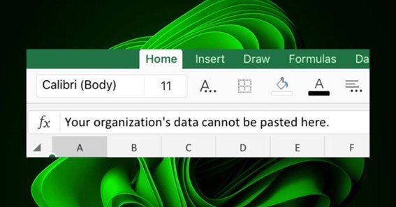 your organization's data cannot be pasted here.